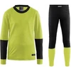 Craft Core Warm Baselayer Jr Yellow/Black set funkčnej bielizne 