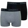 O´Neill Men Boxer Plain 2-Pack Black / Grey boxerky