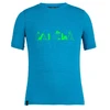 Salewa Graphic Dryton Short Sleeve K T-shirt blue danubde melange tričko