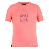 Salewa Simple Life Dry-Release® SS K T-Shirt shell pink melange tričko