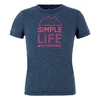 Salewa Simple Life Dri-Release SS Kids T-Shirt blue premium navy melange tričko