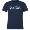 Salewa Graphic Dryton Short Sleeve K T-shirt blue navy blazer melange tričko