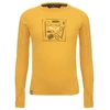 Salewa Pure Dry Graphic Long Sleeve Tee Kid yellow gold tričko