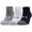 Under Armour Heatgear Locut Black/White/Grey ponožky  