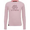 Salewa Pure Dry Graphic Long Sleeve Tee Kid pink zephyr tričko