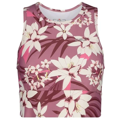 CMP Top W Bianco-Fard-Plum športová podprsenka