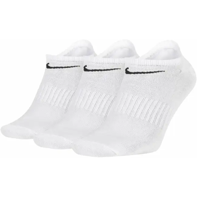 Nike Everyday Lightweight Training No-Show M biele ponožky 3 balenie
