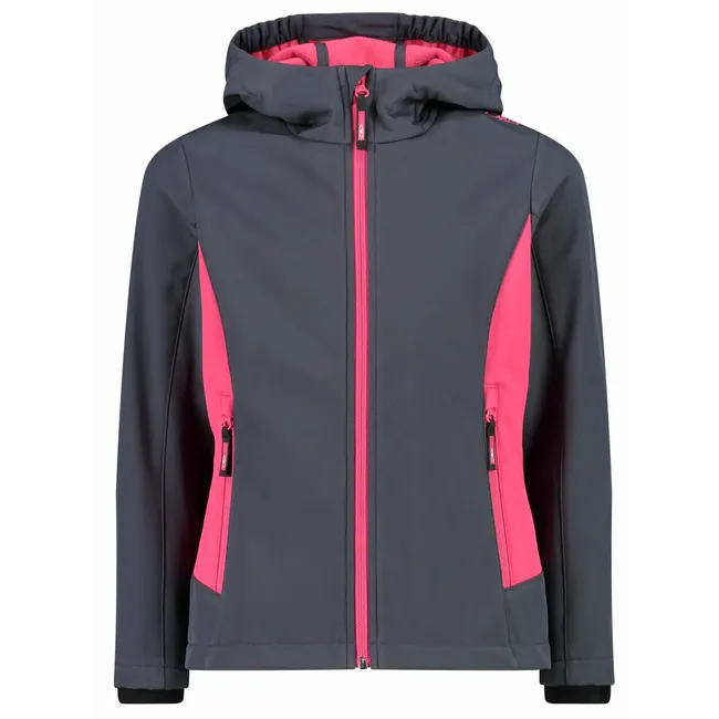 CMP Jacket Fix Hood Kid G titanio fuxia bunda