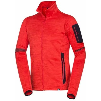 Northfinder Nick M Fleece Sweater redmelange mikina