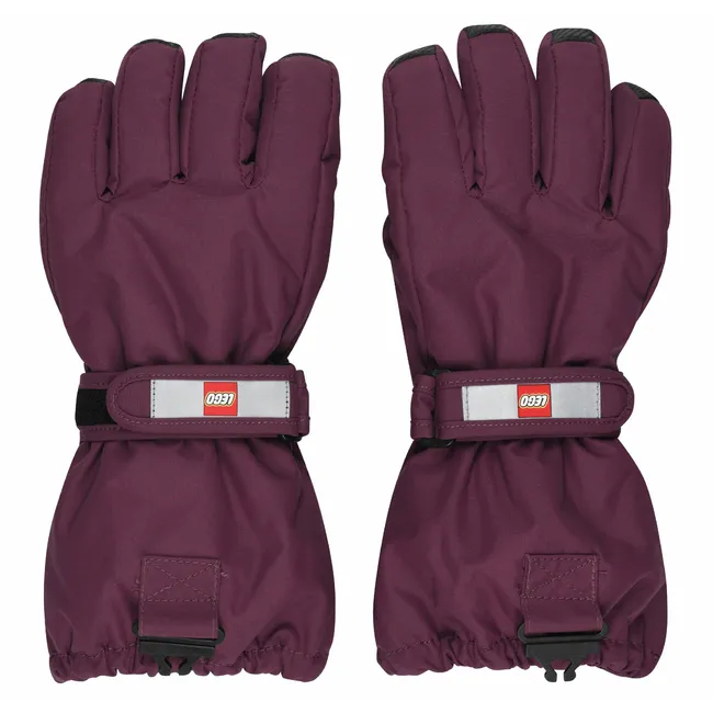 Lego Lwatlin 700 Gloves Jr burgundy rukavice
