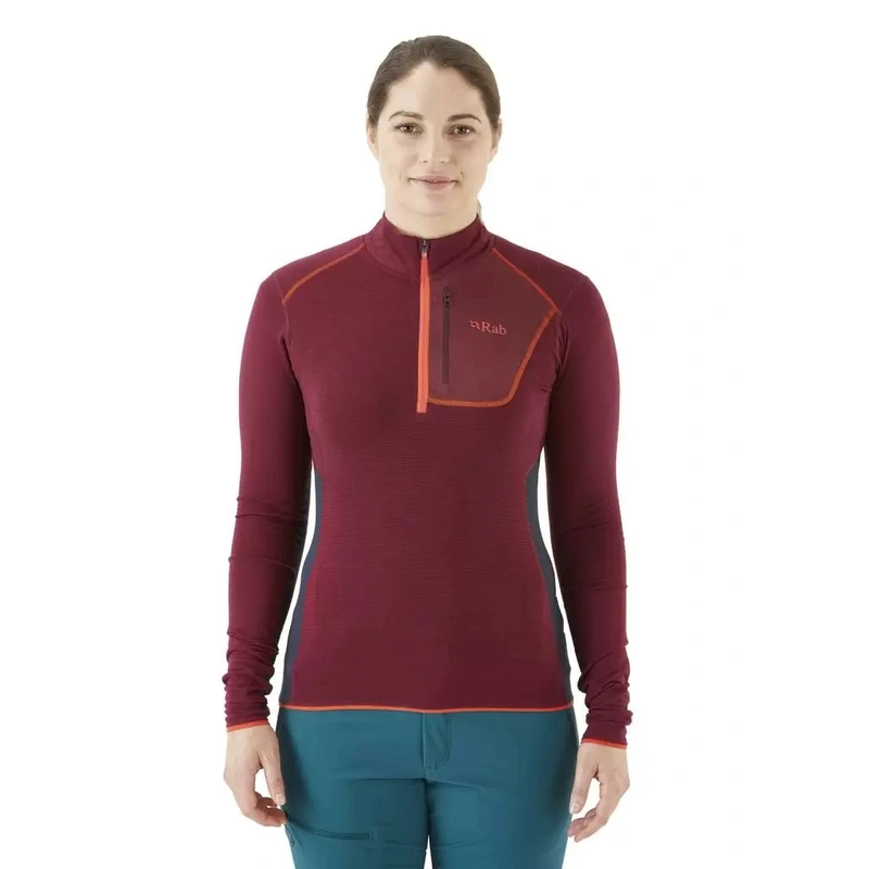 RAB Syncrino Light Fleece Pull-On W deep heather dámsky funkčný rolák