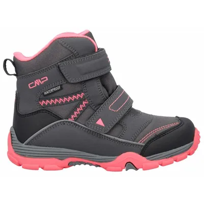 CMP Snow Boot Kids Pyry WP titanio red fluo obuv