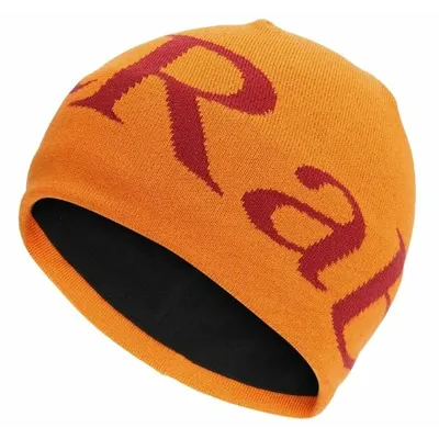 RAB Logo Beanie marmalade/oxblood red čiapka