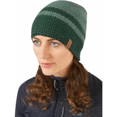 RAB Mojette Knitted Beanie W green slate/glacier blue čiapka