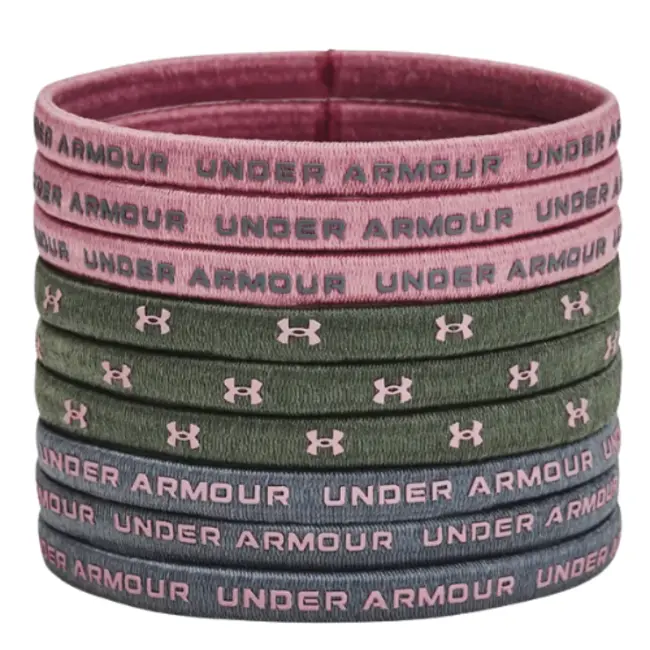 Under Armour Elastic Hair Tie 9 pack pink čelenka