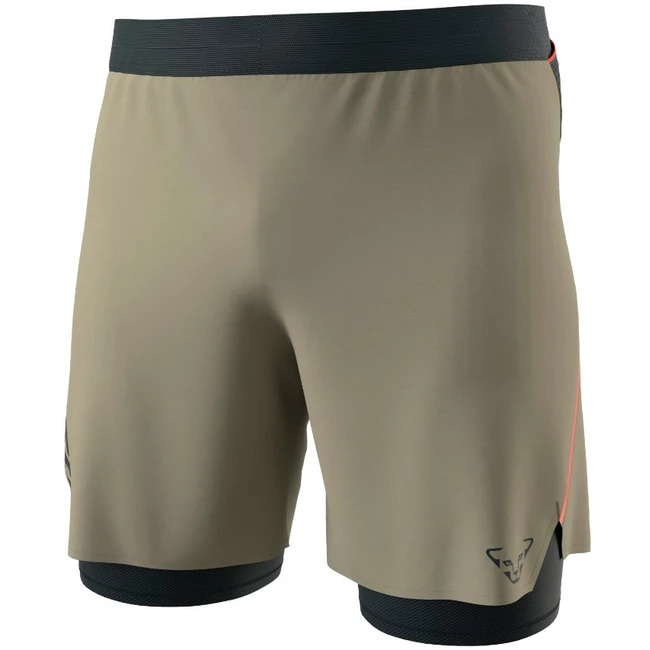 Dynafit Alpine Pro 2in1 Shorts M rock khaki kraťasy