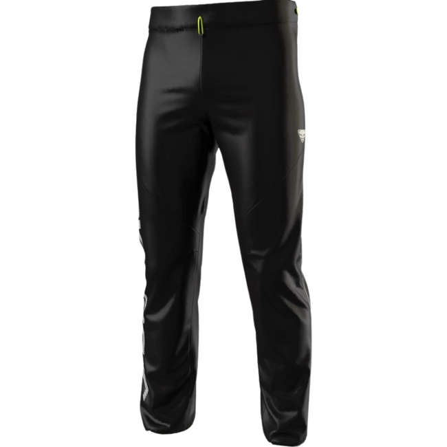 Dynafit DNA Race Wind Pants Unisex black out neon yellow nohavice