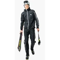Dynafit DNA Race Wind Pants Unisex black out neon yellow nohavice