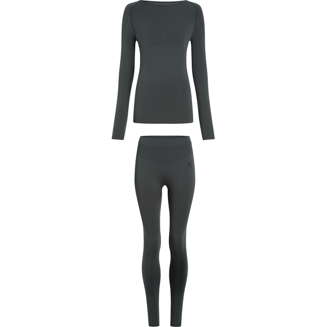 McKinley Yalata/Yadina Base Layer Set W dark grey set termo bielizne