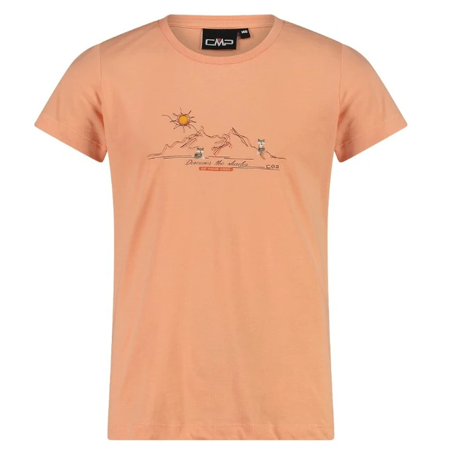 CMP T-Shirt Kid G salmone tričko