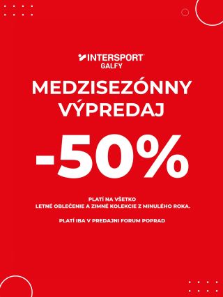 Medzisezónny výpredaj v OC Forum Poprad 🏷️ Všetko oblečenie –50 % Platí na vybraný letný tovar a zimné kolekcie z minulého...